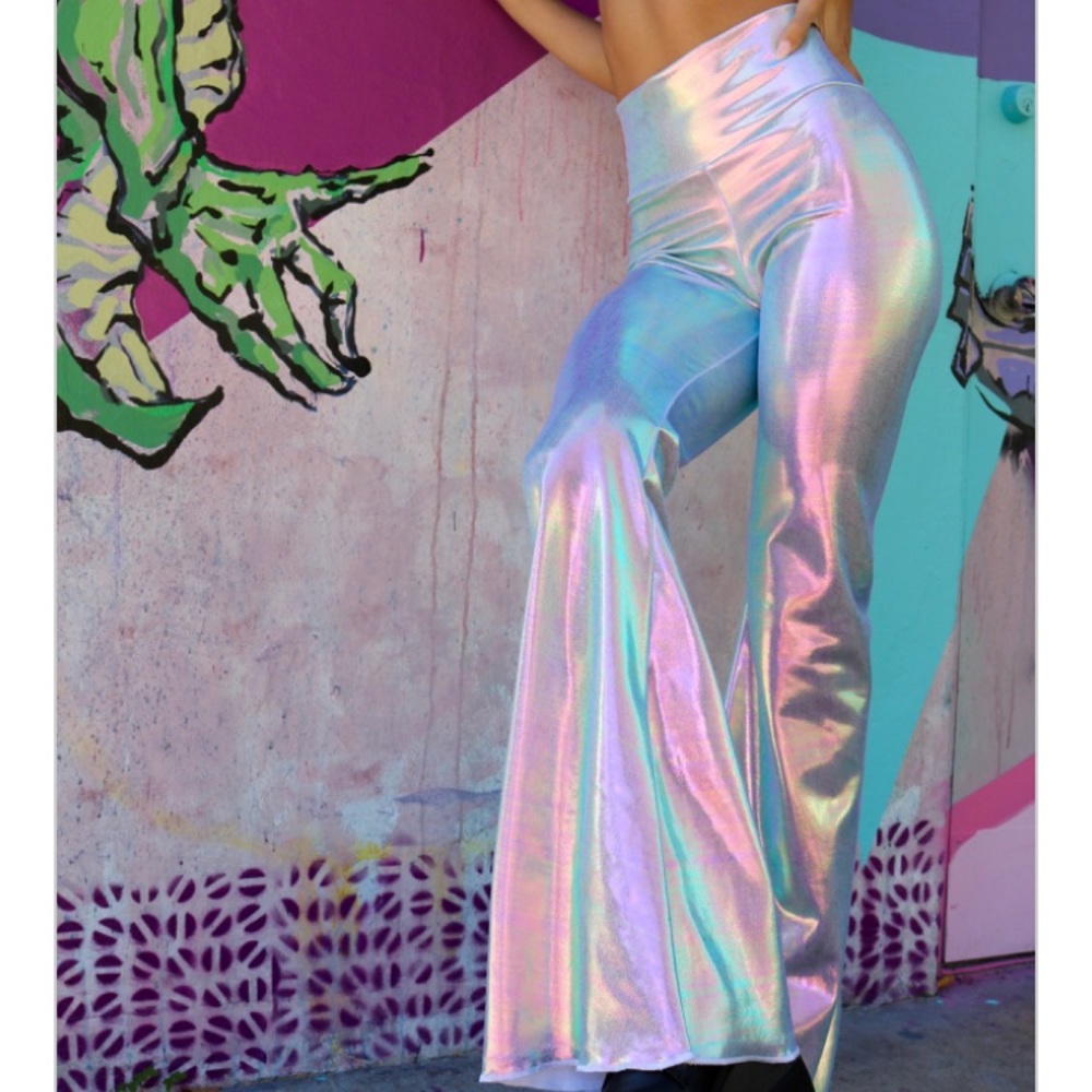 Rave with mi gente flared bell bottoms
